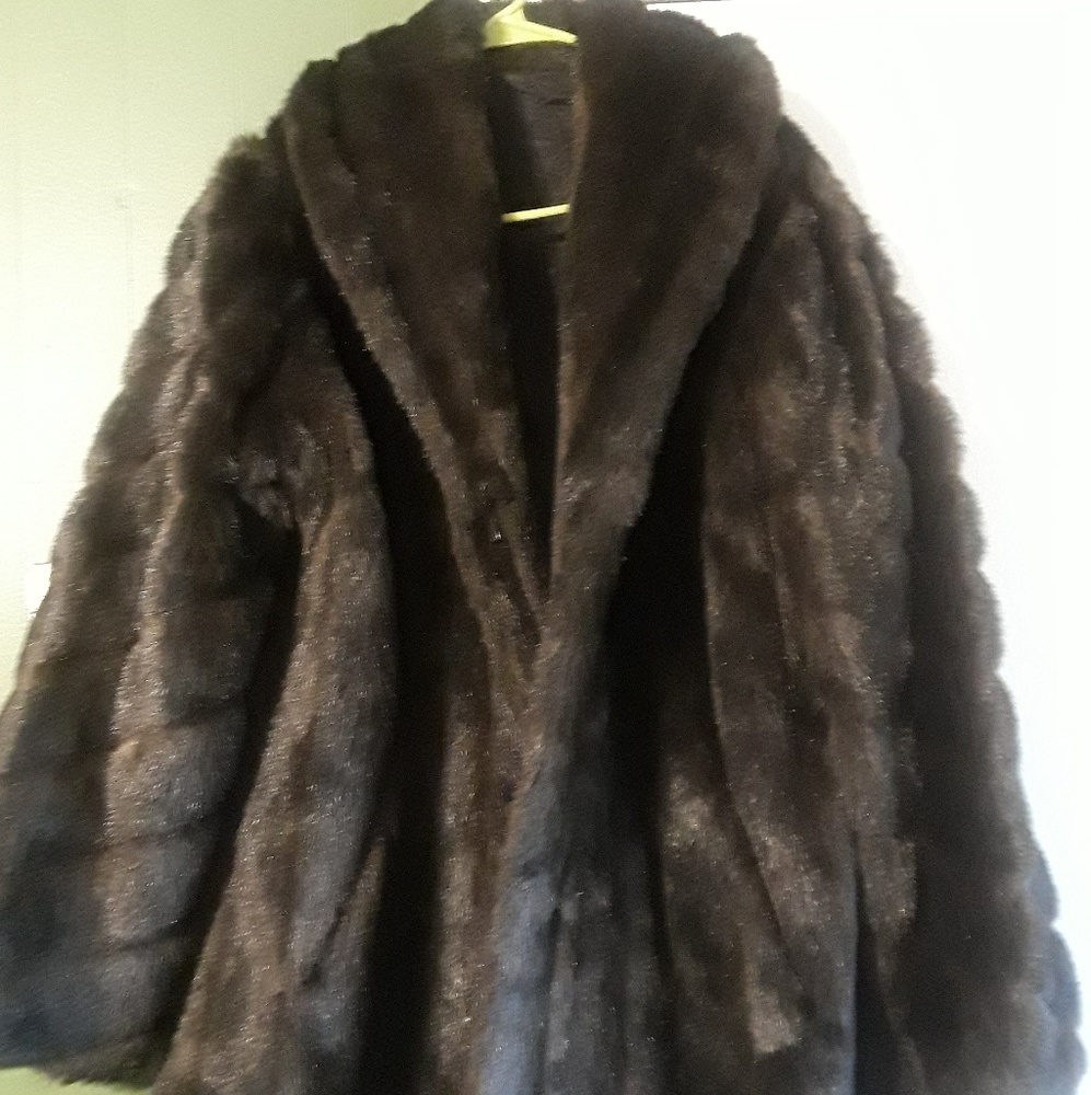 Faux Fur Coat black